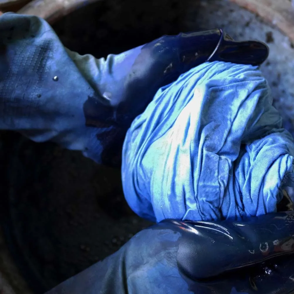 Garment dye technique sample